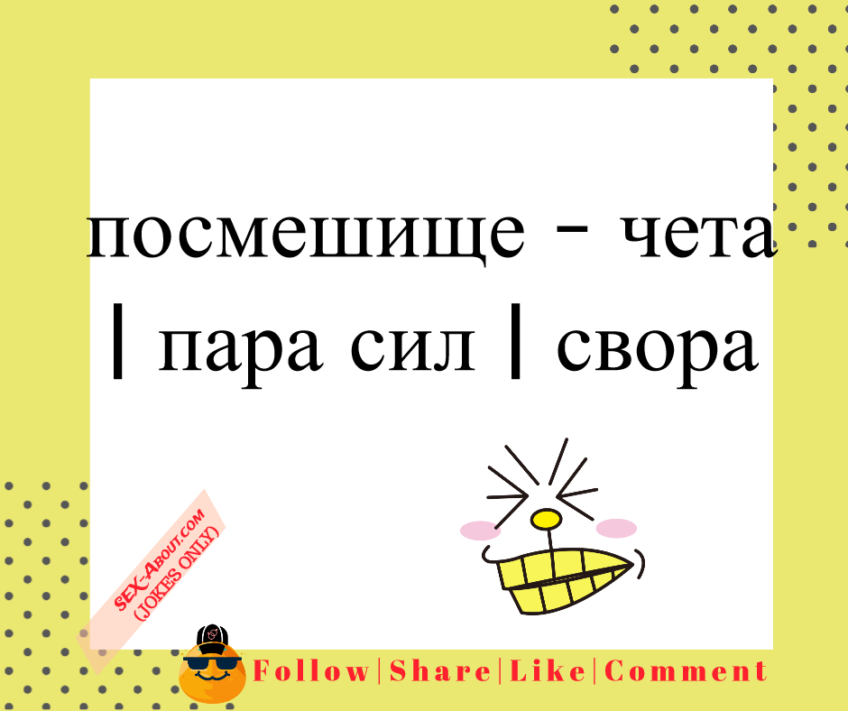 посмешище - чета | пара сил | свора